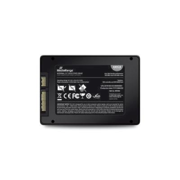 SSD|MEDIARANGE| 480 GB|Serial ATA III|NAND flash type TLC (Triple Level Cell)|Write speed 480 MB/s|Read speed 550 MB/s|2.5 |MR1003