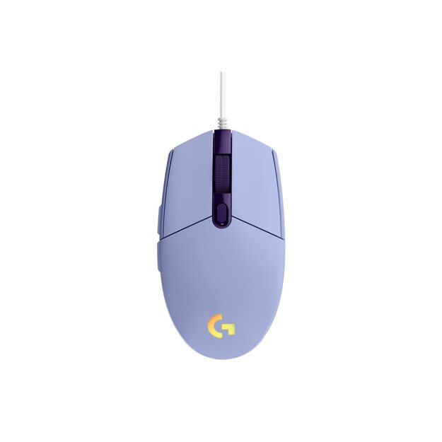 LOGITECH Gaming Mouse G203 LIGHTSYNC Mouse optical 6 buttons wired USB lilac for Komplett Epic Gaming PC a125