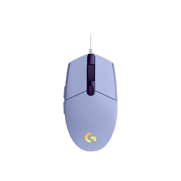 LOGITECH Gaming Mouse G203 LIGHTSYNC Mouse optical 6 buttons wired USB lilac for Komplett Epic Gaming PC a125