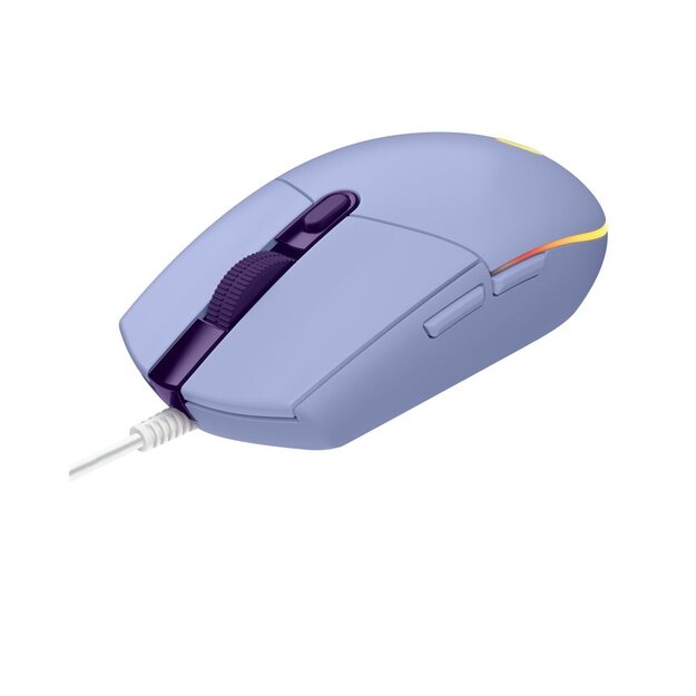 LOGITECH Gaming Mouse G203 LIGHTSYNC Mouse optical 6 buttons wired USB lilac for Komplett Epic Gaming PC a125