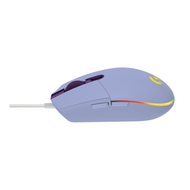 LOGITECH Gaming Mouse G203 LIGHTSYNC Mouse optical 6 buttons wired USB lilac for Komplett Epic Gaming PC a125