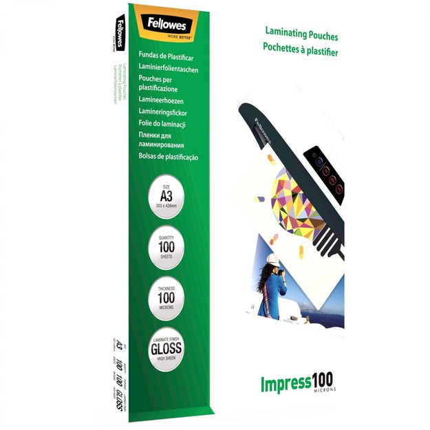 Laminavimo vokelis GLOSSY/A3 100 100PCS 5351205 FELLOWES
