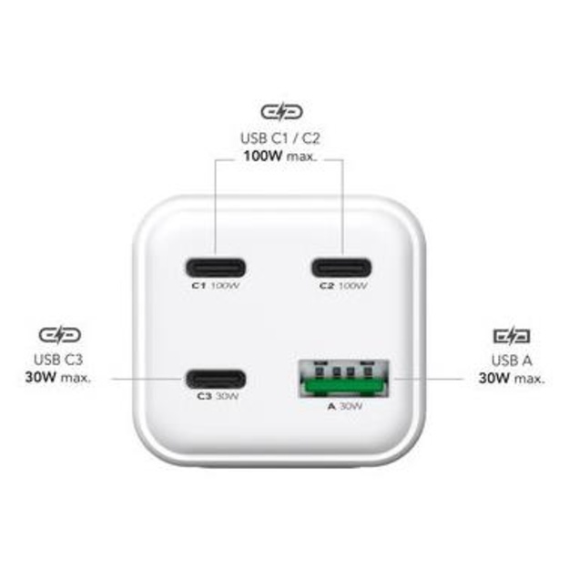 POWER ADAPTER USB 100W/GAN FAST MRMA124 MEDIARANGE