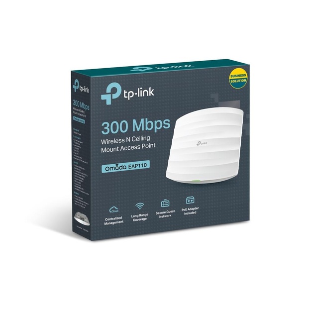 Tinklo prieigos taškas TP-LINK 300Mbps 1xRJ45 antennas 2 EAP110