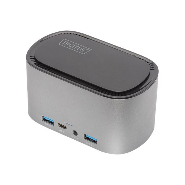 DIGITUS DA-70889 11 Port USB-C Dock with SSD Enclosure 2x HDMI DP 4x USB-A 2x USB-C RJ45 AC M.2 SSD