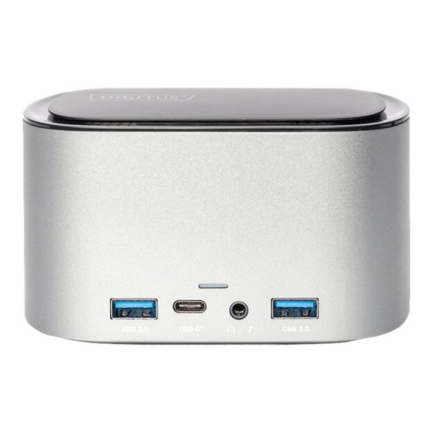 DIGITUS DA-70889 11 Port USB-C Dock with SSD Enclosure 2x HDMI DP 4x USB-A 2x USB-C RJ45 AC M.2 SSD