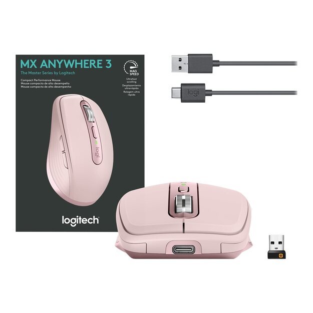 Kompiuterinė pelė belaidė LASER WRL MX/ANYWHERE3 910-005990 LOGITECH