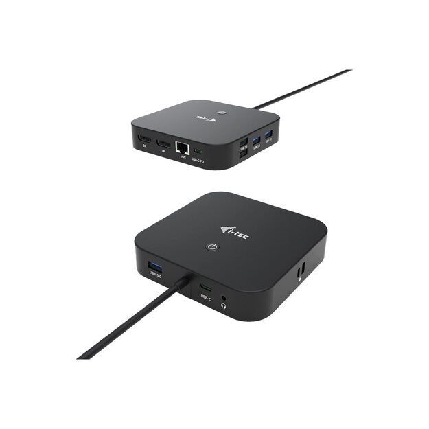 I-TEC USB-C Dual Display MST DS 2x DP 1x GLAN 3x USB 3.1 2x USB 2.0 1x USB-C-DatA 1x Audio/Mic Jack 1x 100W USB-C PD + Charger 112W