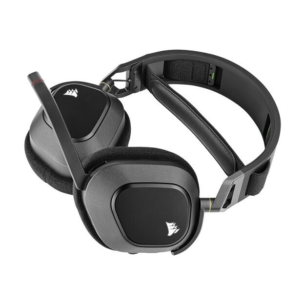 Ausinės CORSAIR HS80 RGB Wireless Headset Carbon 11