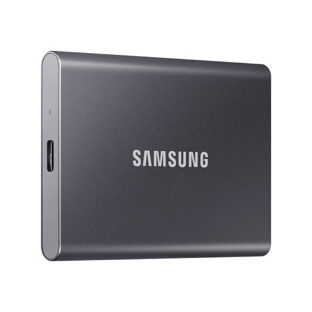 Išorinis kietasis diskas SSD SAMSUNG T7 1TB extern USB 3.2 Gen 2 indigo titan grey