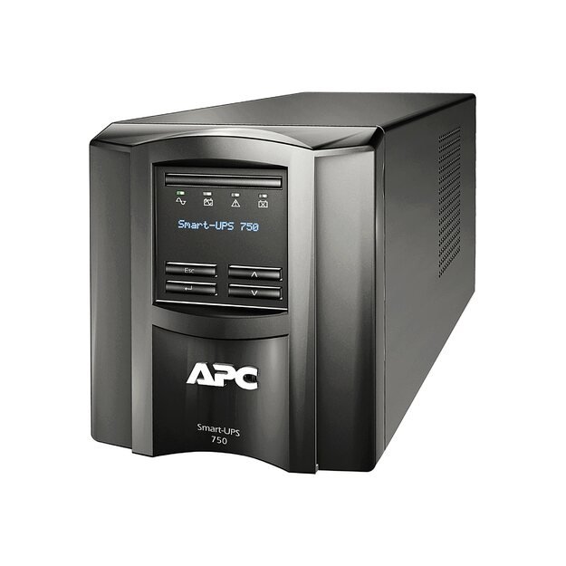 Nepertraukiamo maitinimo šaltinis UPS APC Smart-UPS 750VA LCD 230V Tower SmartSlot USB 5min Runtime 500W with SmartConnect