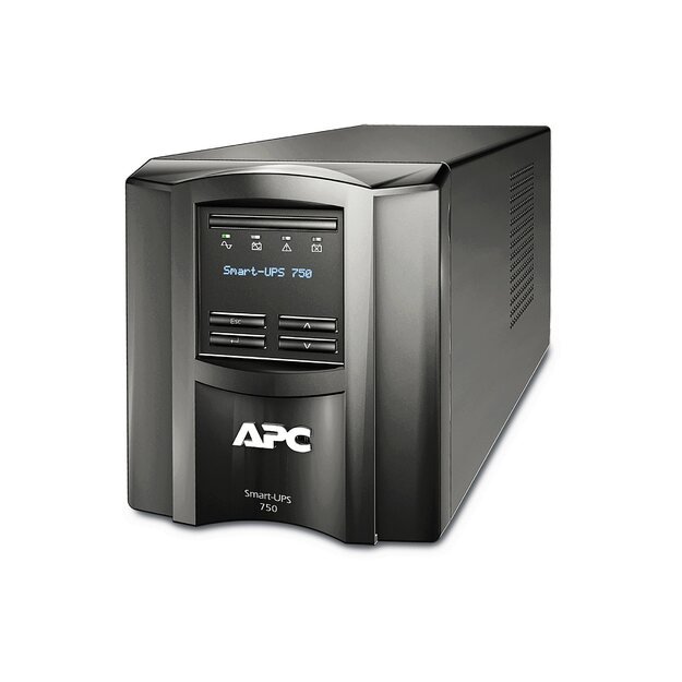 Nepertraukiamo maitinimo šaltinis UPS APC Smart-UPS 750VA LCD 230V Tower SmartSlot USB 5min Runtime 500W with SmartConnect