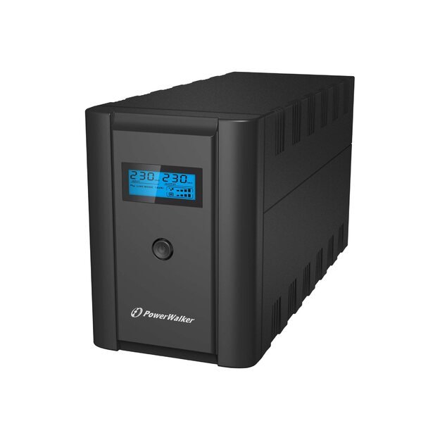 Nepertraukiamo maitinimo šaltinis UPS POWERWALK VI 1200 SHL FR Line-Interactive 1200VA 2x 230V PL,2x IEC C13,RJ11/RJ45,USB,LCD