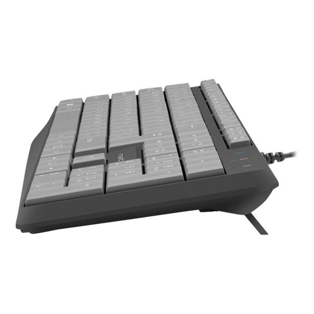 Klaviatūra laidinė NATEC NKL-1507 Natec NAUTILUS SLIM Black/Grey, USB, US Layout