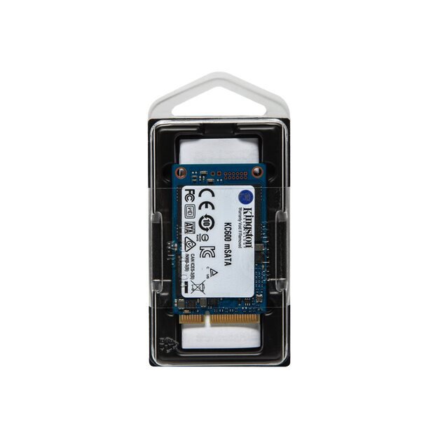 Kietasis diskas (SSD) vidinis KINGSTON KC600 256GB SATA3 mSATA SSD