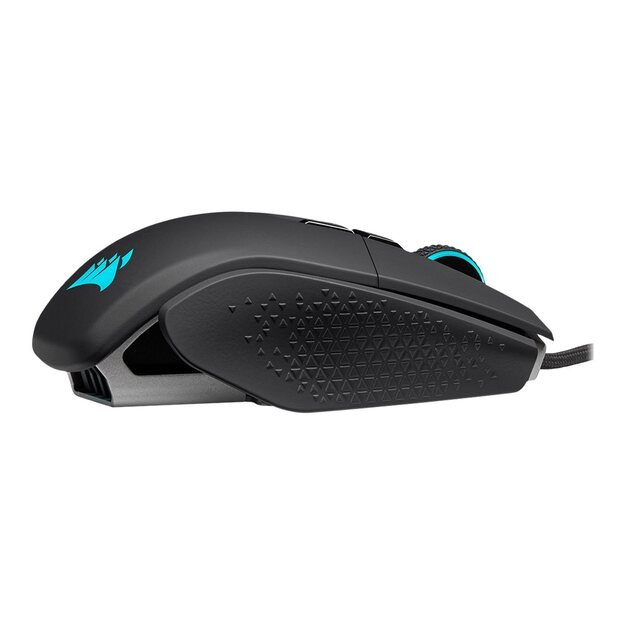 Kompiuterinė pelė belaidė CORSAIR M65 RGB ULTRA Gaming Mouse Backlit RGB LED Optical Silver ALU Black