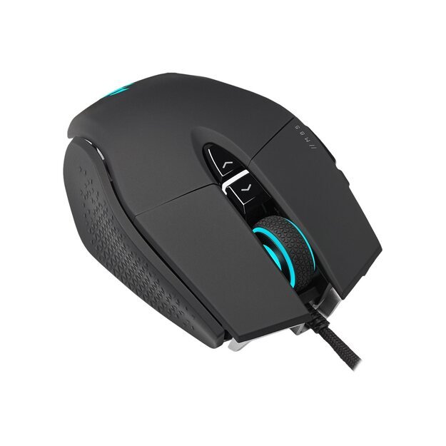Kompiuterinė pelė belaidė CORSAIR M65 RGB ULTRA Gaming Mouse Backlit RGB LED Optical Silver ALU Black 56