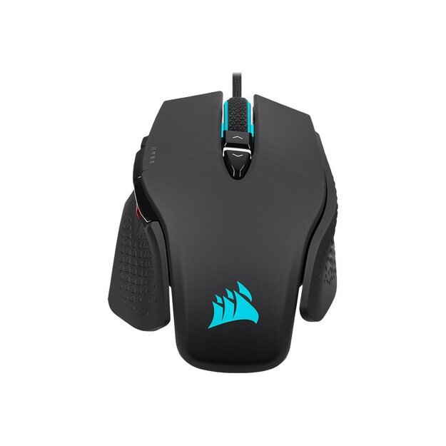 Kompiuterinė pelė belaidė CORSAIR M65 RGB ULTRA Gaming Mouse Backlit RGB LED Optical Silver ALU Black