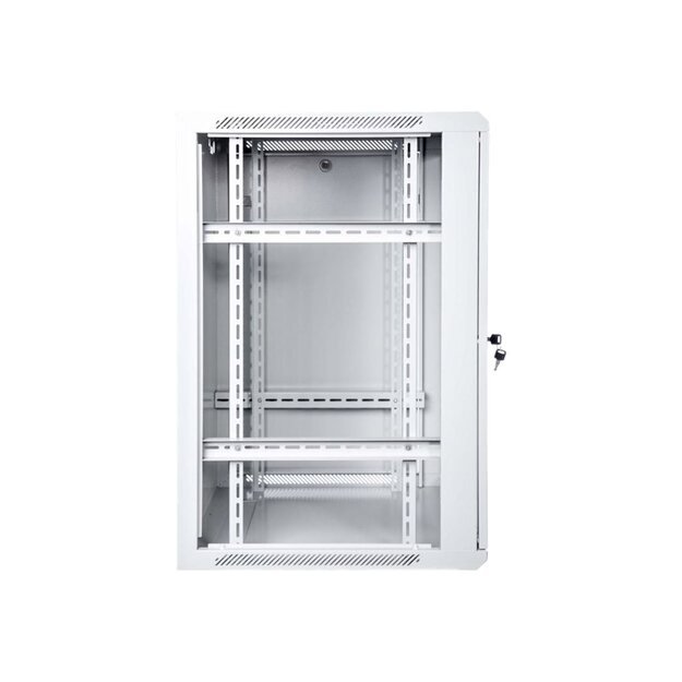 Komutacinė spinta pakabinama DIGITUS DN-W19 18U/600 DIGITUS 18U, 600x600mm, grey RAL 7035 19