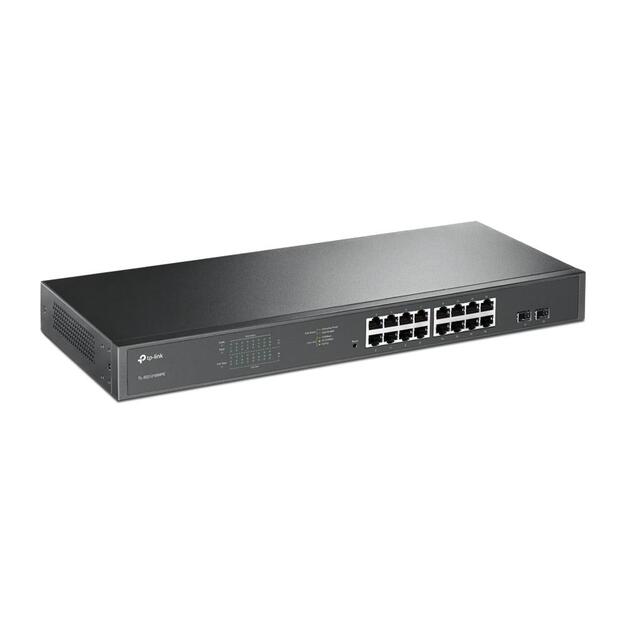 Komutatorius TP-LINK TL-SG1218MPE Desktop Rack 16x10Base-T 100Base-TX 1000Base-T PoE+ ports 16 192W