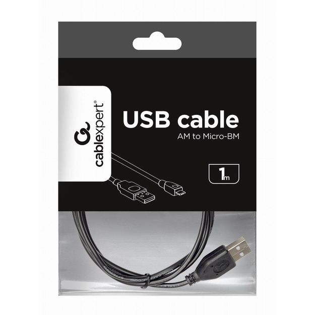 CABLE USB2 A PLUG/MICRO B 1M/CCP-MUSB2-AMBM-1M GEMBIRD