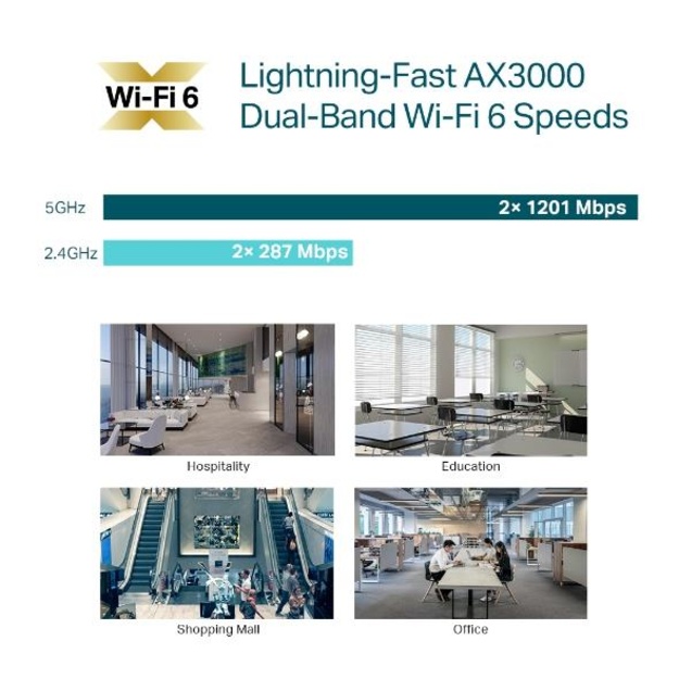 Tinklo prieigos taškas TP-LINK 2976 Mbps 1xRJ45 EAP653