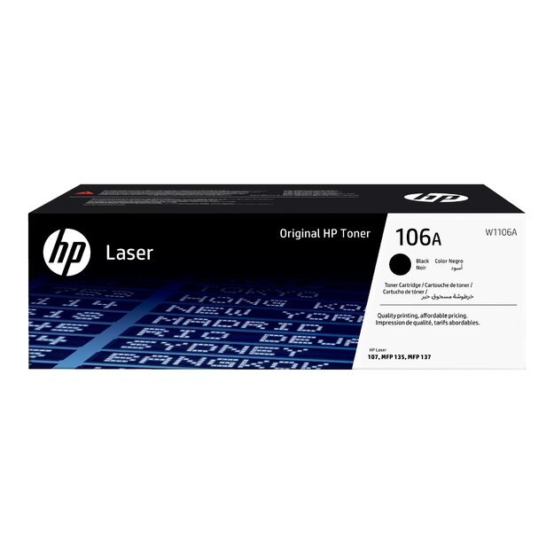 HP 106A Black Original Laser Toner Cartridge