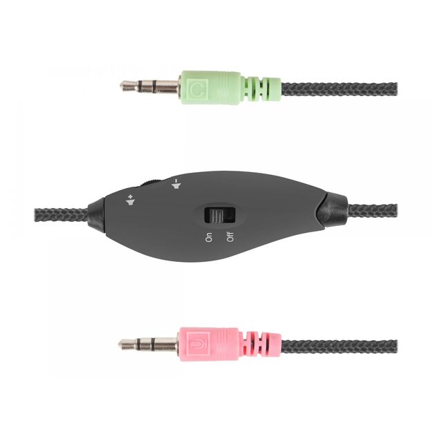 Ausinės NATEC NSL-1452 Natec HEADPHONES RHEA with MICROPHONE BLACK