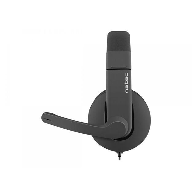 Ausinės NATEC NSL-1452 Natec HEADPHONES RHEA with MICROPHONE BLACK