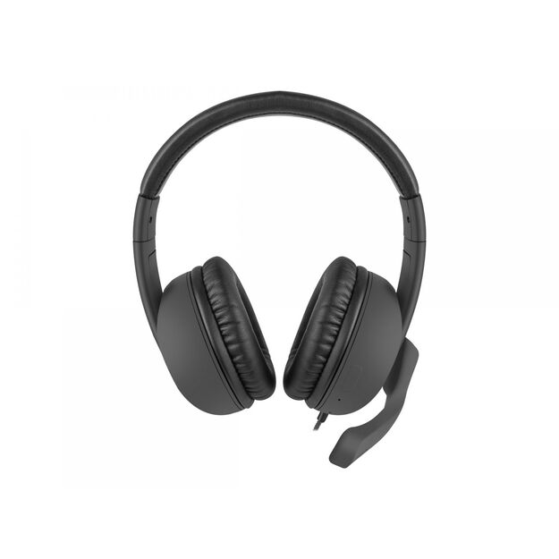 Ausinės NATEC NSL-1452 Natec HEADPHONES RHEA with MICROPHONE BLACK