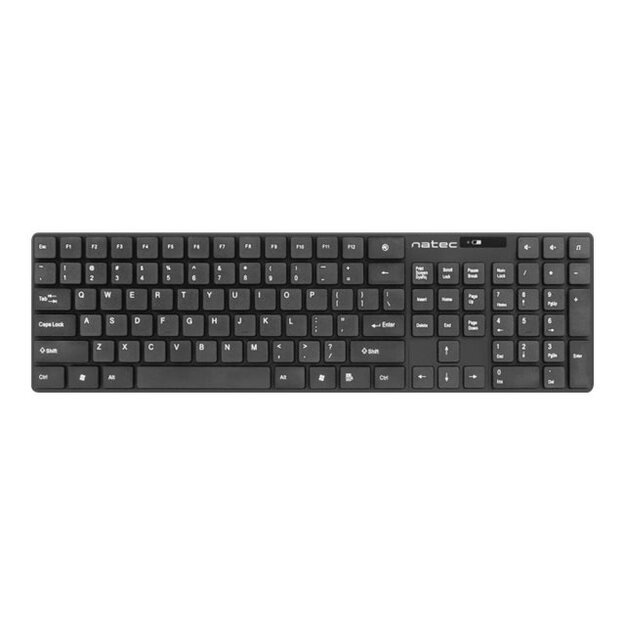 Klaviatūra + pelė komplektas NATEC NZB-1440 Natec Set 2in1 STINGRAY Wirelesss Keyboard+Mouse, US Layout