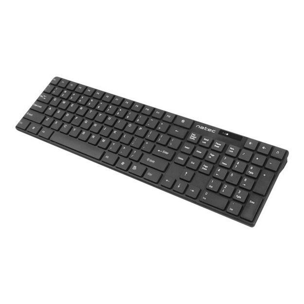 Klaviatūra + pelė komplektas NATEC NZB-1440 Natec Set 2in1 STINGRAY Wirelesss Keyboard+Mouse, US Layout