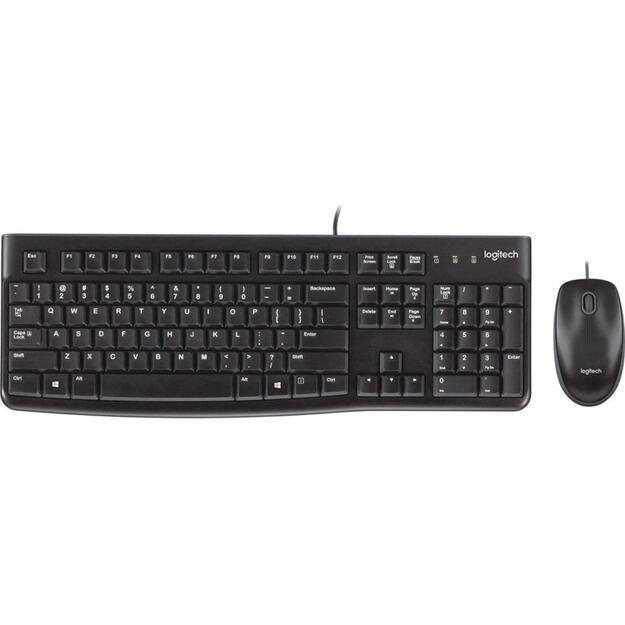 Klaviatūra + pelė komplektas LOGITECH DESKTOP MK120 US 22