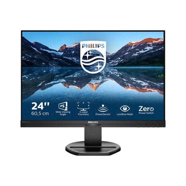 Monitorius PHILIPS 240B9/00 24inch AHVA WLED 1920x1200 DVI/HDMI/DP Low Blue Mode