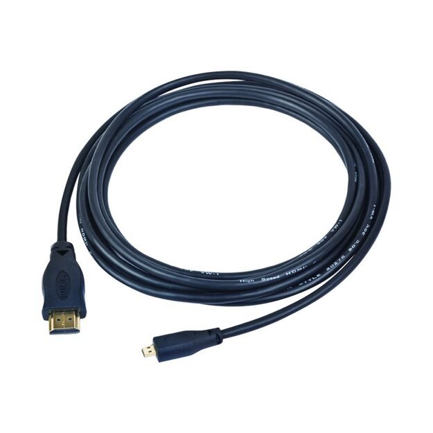 GEMBIRD CC-HDMI4-1M Gembird HDMI V2.0 male-male cable with gold-plated connectors, 1m, bulk package 12
