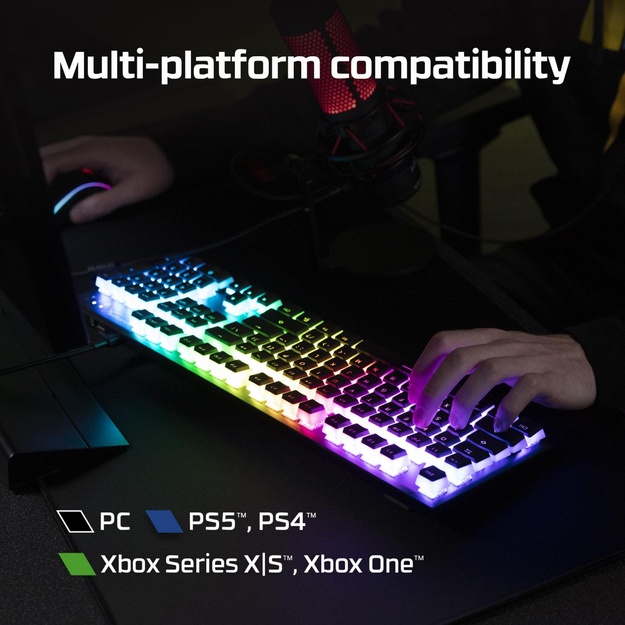 Klaviatūra laidinė GAMING ALLOY ORIGINS/CORE ENG HX-KB7BLX-US HYPERX