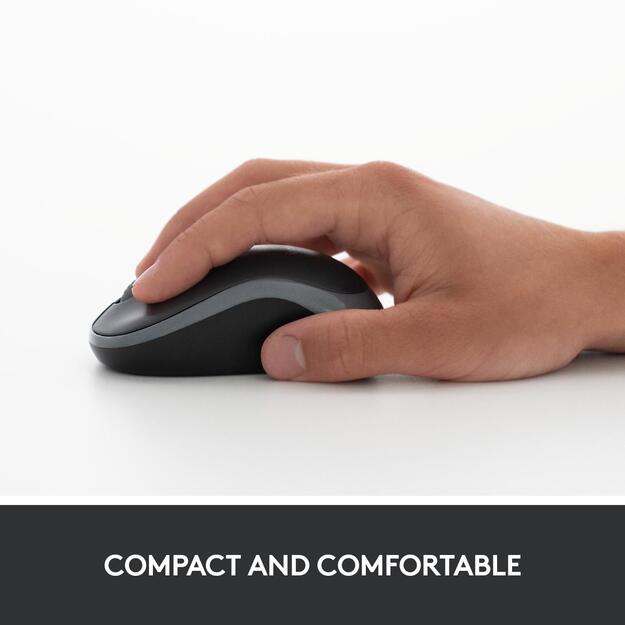 Kompiuterinė pelė belaidė OPTICAL WRL M185/GREY 910-002238 LOGITECH