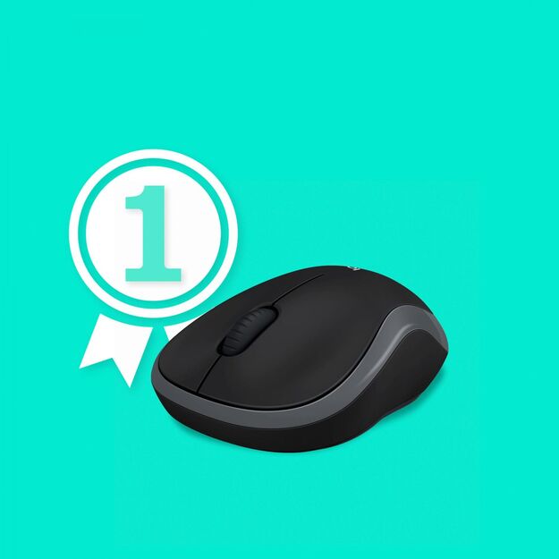 Kompiuterinė pelė belaidė OPTICAL WRL M185/GREY 910-002238 LOGITECH