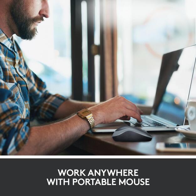 Kompiuterinė pelė belaidė OPTICAL WRL M185/GREY 910-002238 LOGITECH