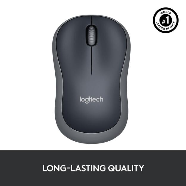 Kompiuterinė pelė belaidė OPTICAL WRL M185/GREY 910-002238 LOGITECH