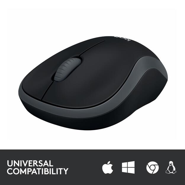 Kompiuterinė pelė belaidė OPTICAL WRL M185/GREY 910-002238 LOGITECH