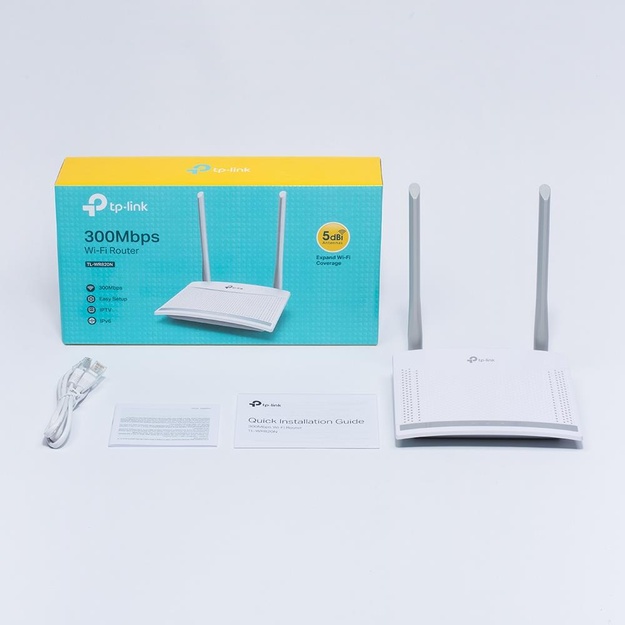 Maršrutizatorius TP-LINK 300Mbps 1 WAN 2x10 100M antennas 2 TL-WR820N