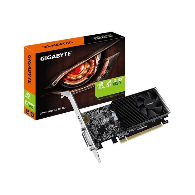 Vaizdo plokštė GIG GV-N1030D4-2GL Gigabyte GeForce GT 1030, 2GB,  DDR4 64bit 10