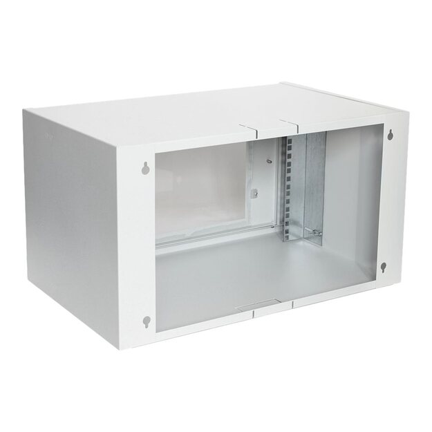 Komutacinė spinta pakabinama ASM CL-19 06U 19  6U, 550x350mm, grey RAL 7035 7