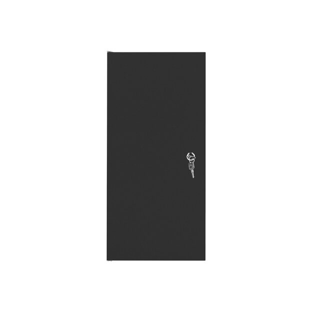 Komutacinė spinta pakabinama LANBERG 10inch 12U 280x310 black with metal door flat pack 4