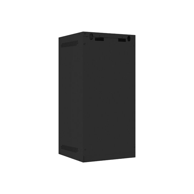 Komutacinė spinta pakabinama LANBERG 10inch 12U 280x310 black with metal door flat pack 3