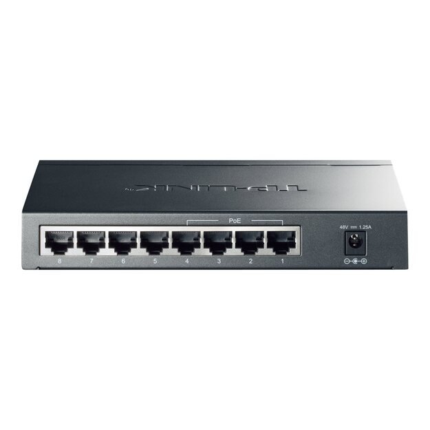 Komutatorius 8PORT 10/100/1000M POE TL-SG1008P TP-LINK 1