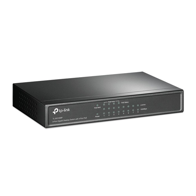 Komutatorius 8PORT 10/100/1000M POE TL-SG1008P TP-LINK