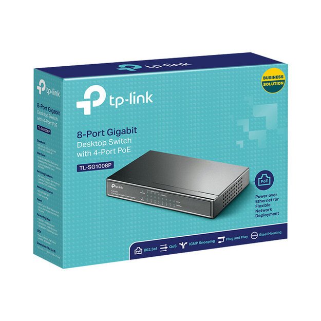 Komutatorius 8PORT 10/100/1000M POE TL-SG1008P TP-LINK 2