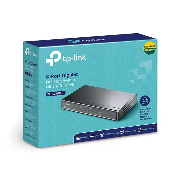 Komutatorius 8PORT 10/100/1000M POE TL-SG1008P TP-LINK